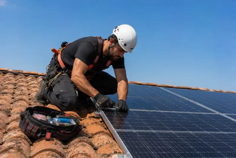 Maintenance et monitoring de panneaux solaires à Préchacq-Josbaig