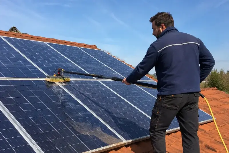 Nettoyage et entretien de panneaux solaires à Préchacq-Josbaig